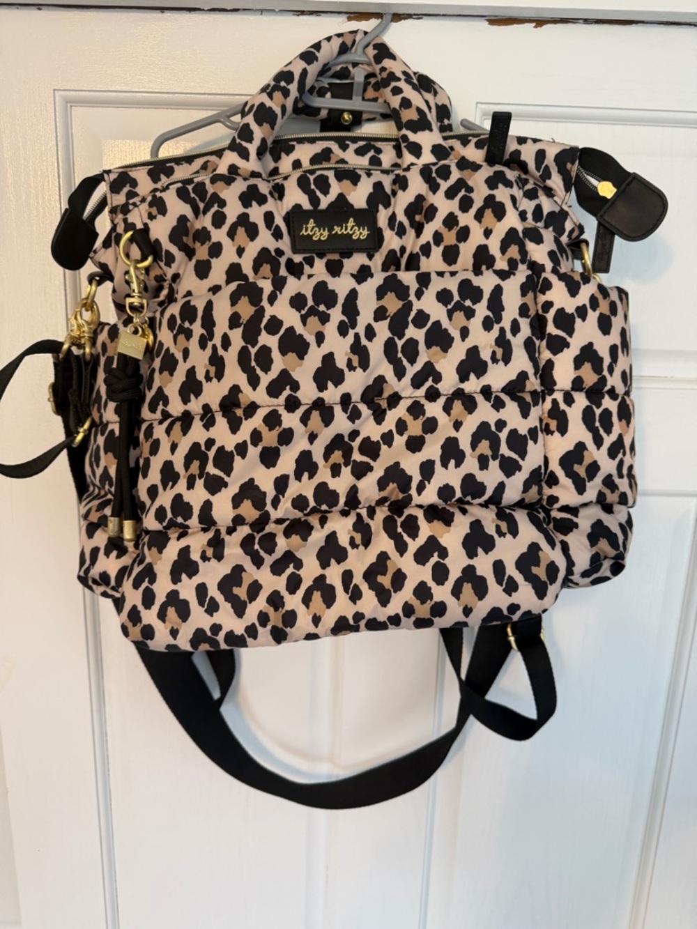 NWOT - Itzy Ritzy Dream Convertible Leopard Diaper Bag